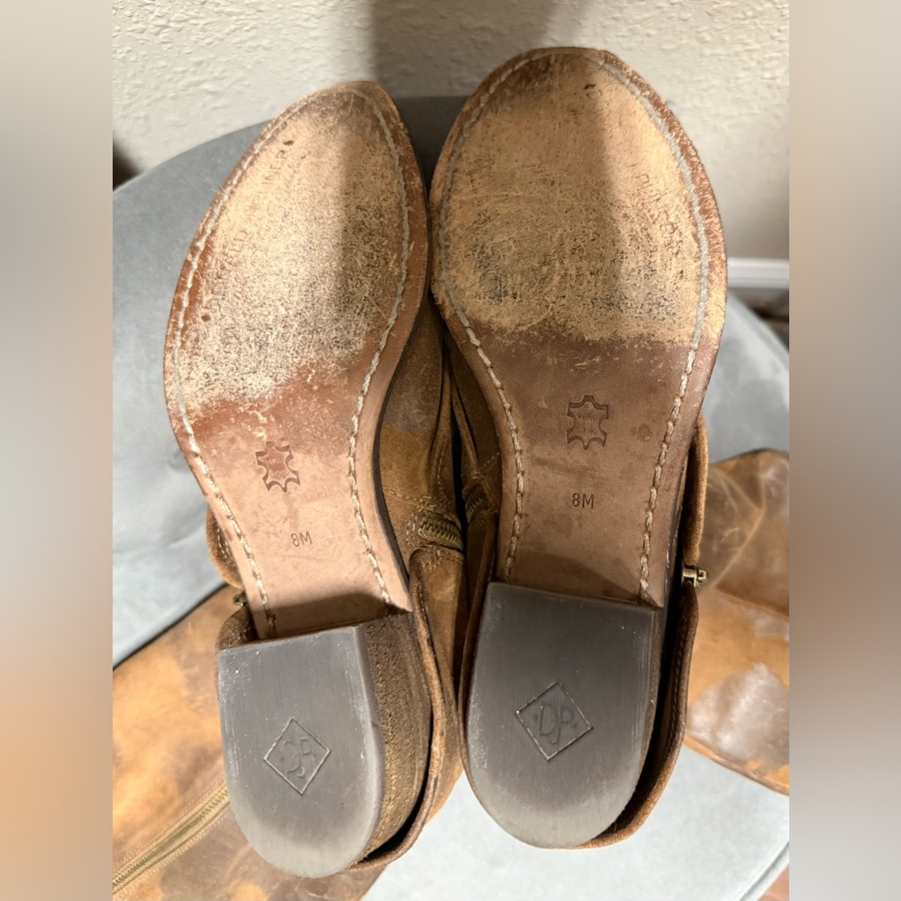 Donald J. Pliner Devi Brown Leather Boots 8 - Picture 6 of 6